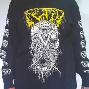 FETID DEATH METAL LONG SLEEVE Mens Size LARGE